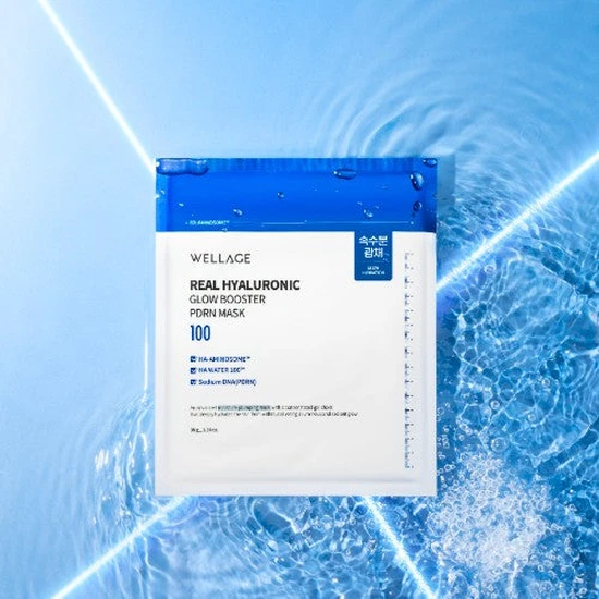 WELLAGE Real Hyaluronic Glow Booster PDRN Mask x1