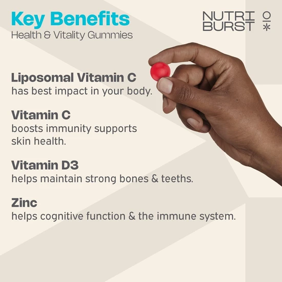 Nutriburst Health & Vitality Multiviatmin 60 Gummies