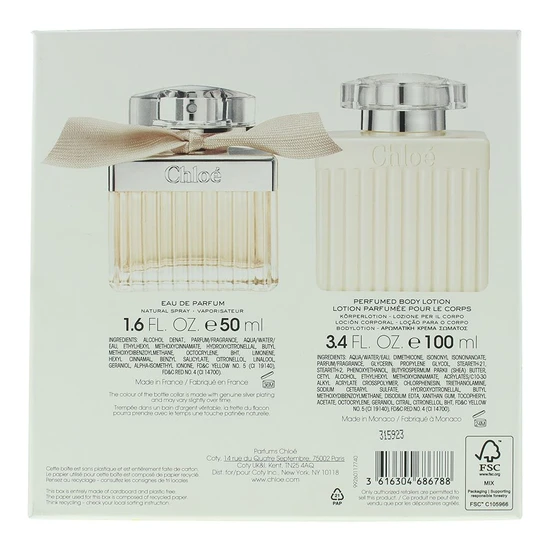 Chloé Eau De Parfum 50ml + Body Lotion 100ml Gift Set 50ml