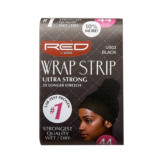 Kiss Wrap Strip US03 Black 44 Strips