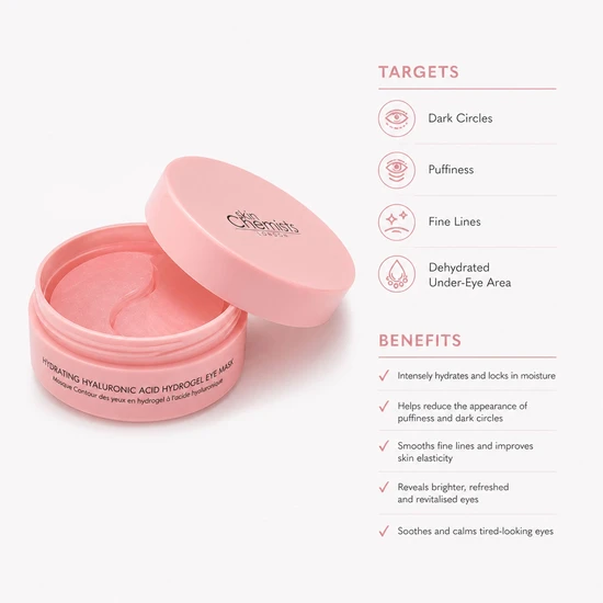 skinChemists Hydrating Hyaluronic Acid Hydrogel Eye Mask 20 Pairs