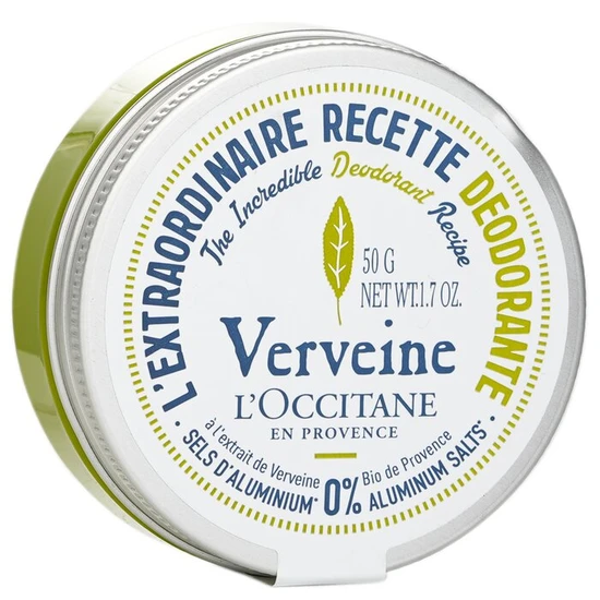 L'Occitane Verveine Verbena Deodorant 0% Aluminium Salts 50g