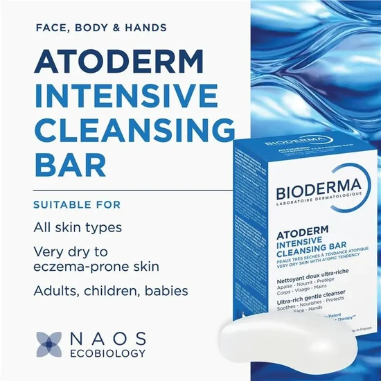 Bioderma Atoderm Intensive Cleansing Bar Ultra-Rich Gentle Cleanser 150g