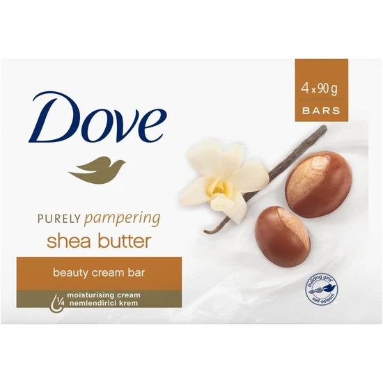 Dove Purely Pampering Shea Butter Beauty Cream Bar 4 x 90g