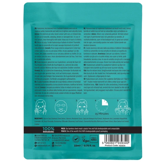 BeautyPro Super Hydrating Travel Face Sheet Mask x1