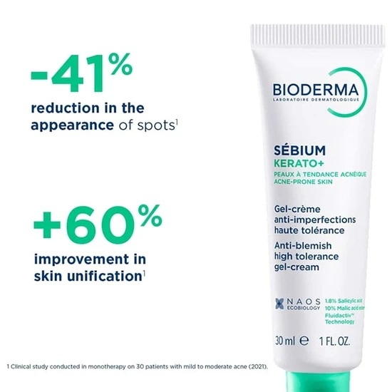 Bioderma Sebium Kerato+ Anti-Blemish Gel Cream For Acne Prone Skin