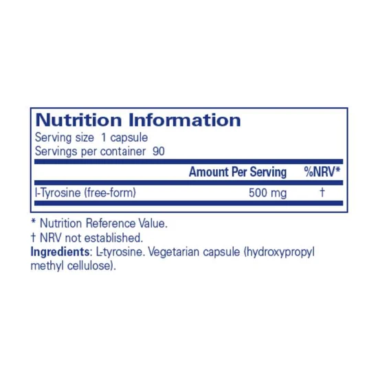 Pure Encapsulations l-Tyrosine Capsules 90 Capsules