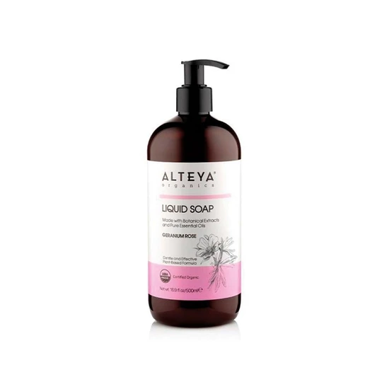 Alteya Organics Liquid Soap Geranium Rose 500ml