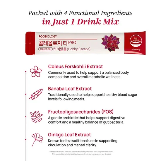 FOODOLOGY Coleology Drink Mix PRO 15 sticks