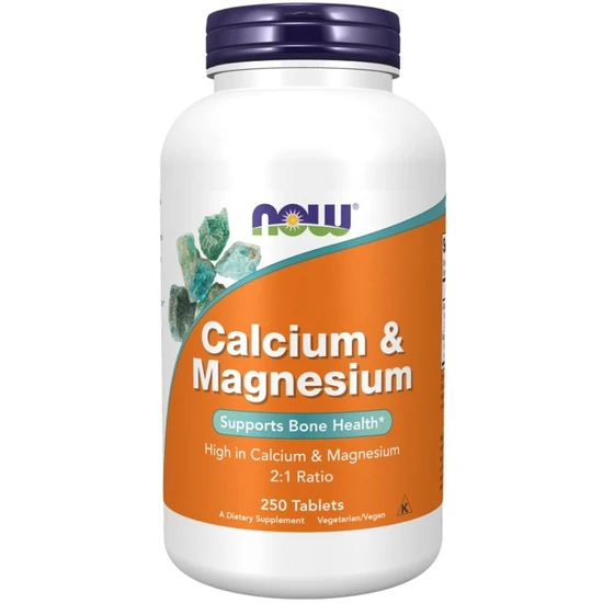 NOW Foods Calcium & Magnesium Tablets 250 Tablets