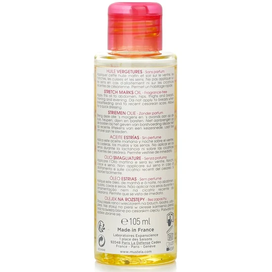 Mustela Maternite Stretch Marks Oil Fragrance-Free 105ml