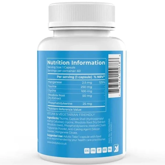 BodyBio Calm Capsules 60 Capsules