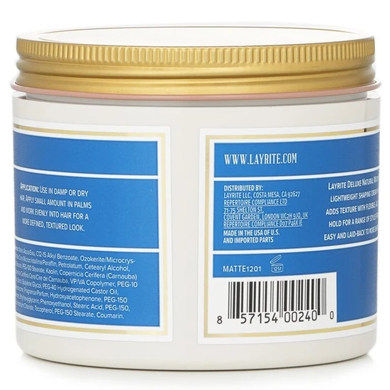 Layrite Natural Matte Cream 297g