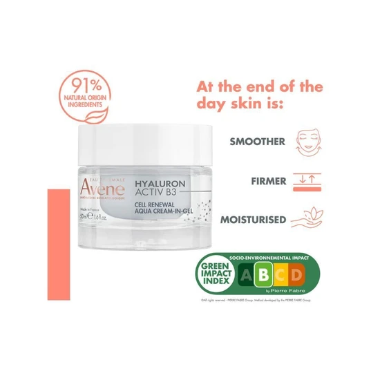 Avène Hyaluron Activ B3 Cell Renewal Aqua Cream-in-Gel For Ageing Skin 50ml