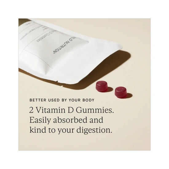 Wild Nutrition Food Grown Vitamin D Gummies 60 Gummies