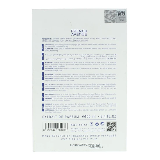 French Avenue Atlantis Extrait De Parfum 100ml