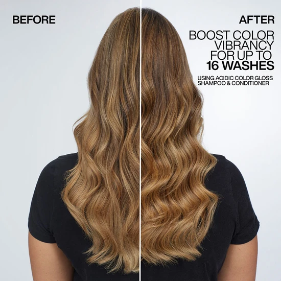 Redken Acidic Colour Gloss Set Sulphate-Free Shampoo 300ml, Acidic Colour Gloss Conditioner 300ml & Activated Glass Gloss Treatment 237ml