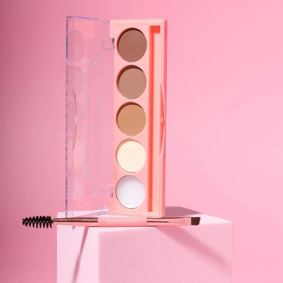 Sunkissed Beauty Brows Palette Brow Wax + Brow Powder 4 x 1g