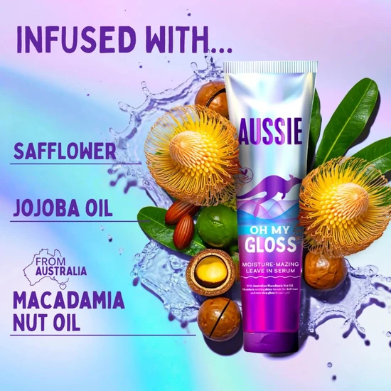 Aussie Oh My Gloss Moisture-Mazing Leave-In Serum 160ml