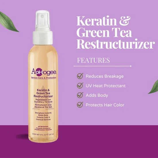 ApHogee Keratin & Green Tea Restructurizer 8oz