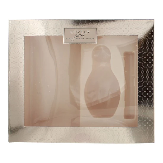 Sarah Jessica Parker Lovely You Gift Set 100ml Eau De Parfum + 10ml Eau De Parfum + Rose Bag