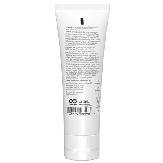 NOW Foods Vitamin D-3 Cream 118ml