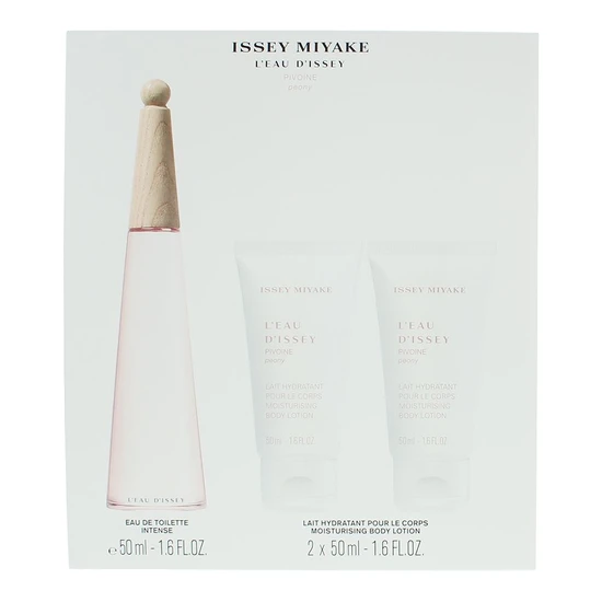 Issey Miyake L'Eau d'Issey Pivoine Gift Set 50ml & 2 x 50ml Body Lotion