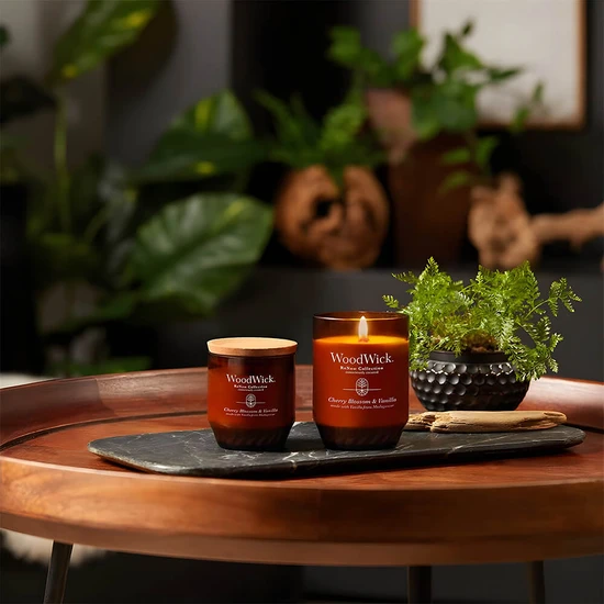 WoodWick Renew Collection Cherry Blossom & Vanilla Large Candle