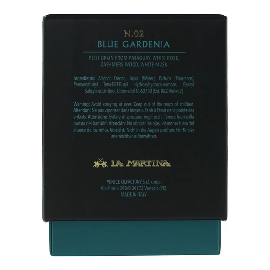 La Martina Blue Gardenia Intense Eau De Cologne 40ml
