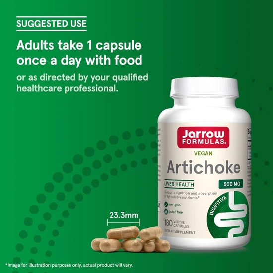 Jarrow Formulas Artichoke 500mg Capsules 180 Capsules