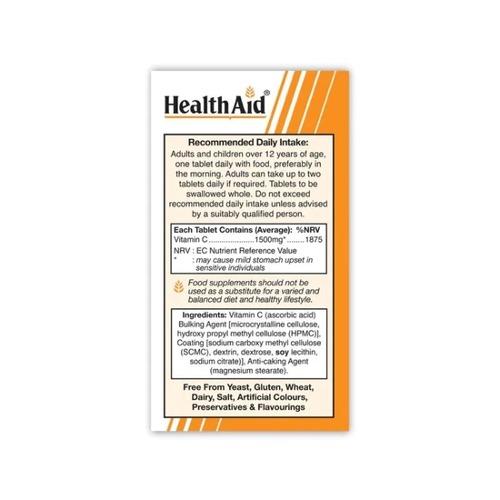 Health Aid Vitamin C 1500mg Prolonged Release Tablets 30 Tablets