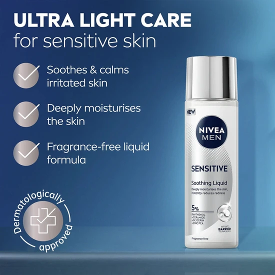 Nivea Men Sensitive Soothing Liquid Moisturiser 100ml