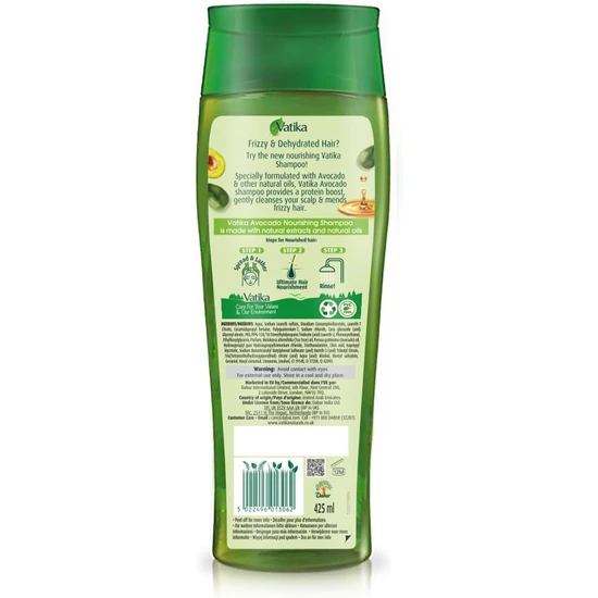 Dabur Vatika Naturals Protein Boost Avocado Shampoo 425ml