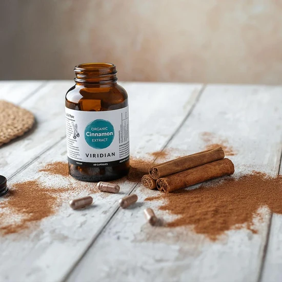 Viridian Organic Cinnamon Extract Capsules 60 Capsules
