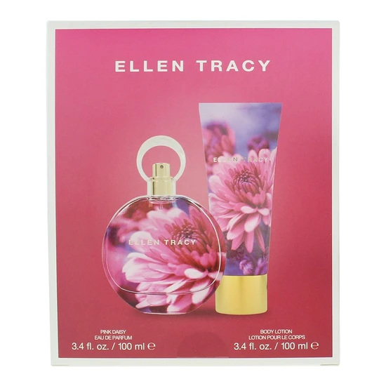 Ellen Tracy Pink Daisy Eau De Parfum 100ml Gift Set 100ml & 100ml Body Lotion