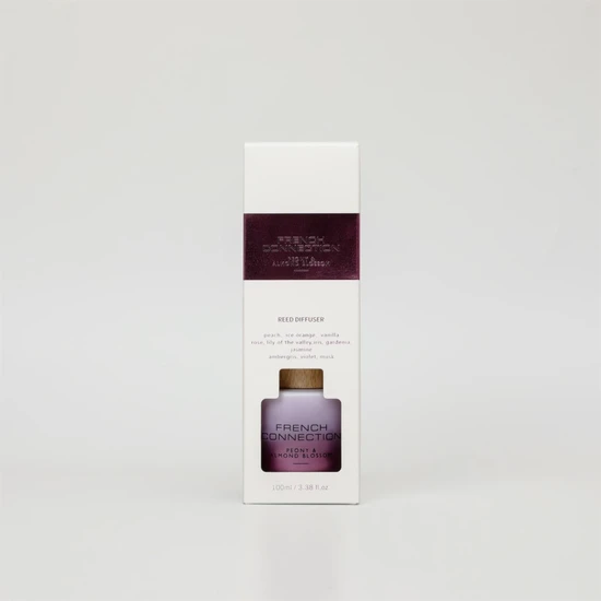 French Connection Metallic Collection Peony & Almond Blossom Reed Diffuser 100ml
