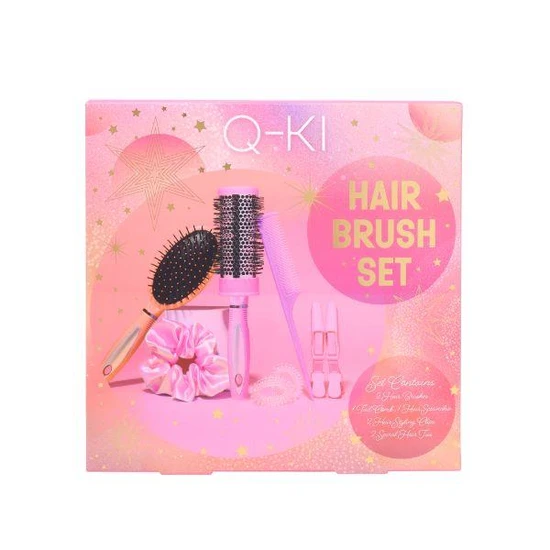 Q-KI Hair Brush Set Gift Set 8 Pieces