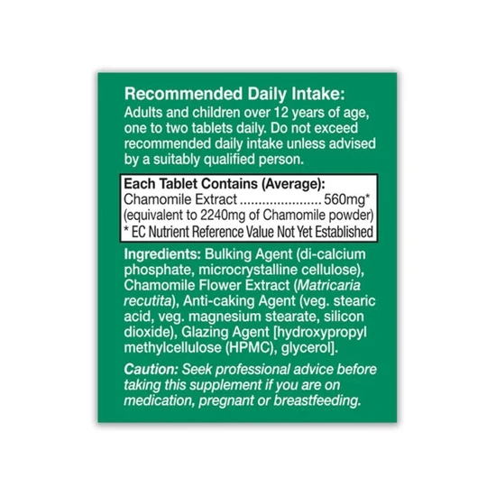 Health Aid Chamomile 2240mg 60 Tablets