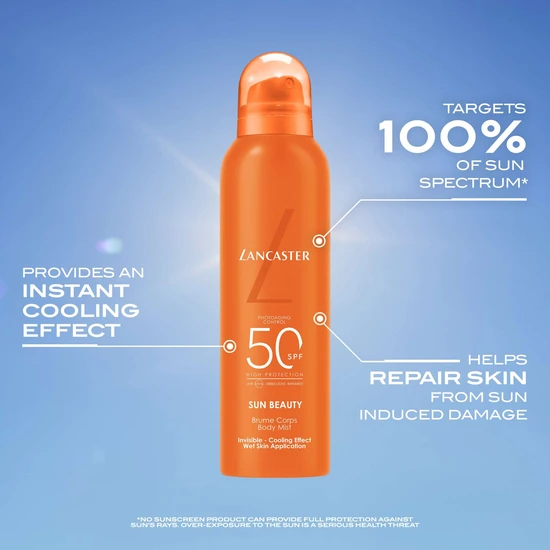 Lancaster Sun Sport Cooling Invisible Mist Wet Skin Application For Body SPF 50 200ml