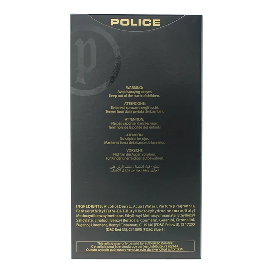 Police Amber Gold Eau De Toilette 100ml