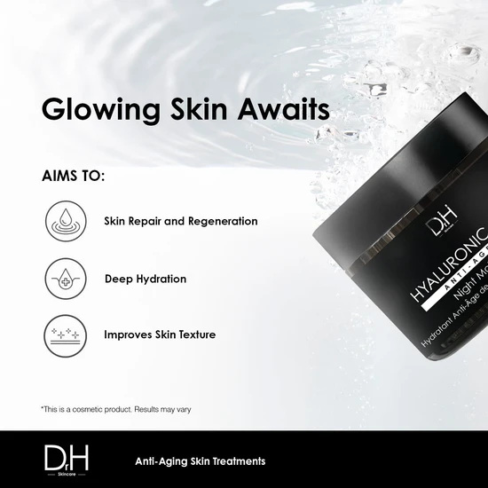 Dr H Hyaluronic Acid Anti-Ageing Night Moisturiser 60ml
