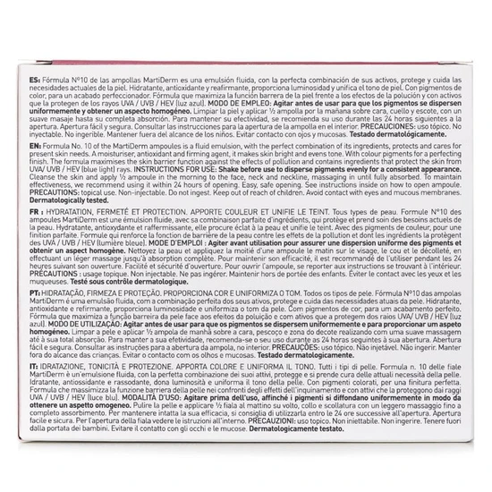 Martiderm The Originals Formula No10 HD Colour Touch Ampoules SPF 30 30 x 2ml