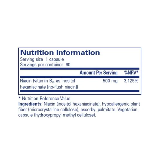 Pure Encapsulations Niacitol 500mg Capsules 60 Capsules