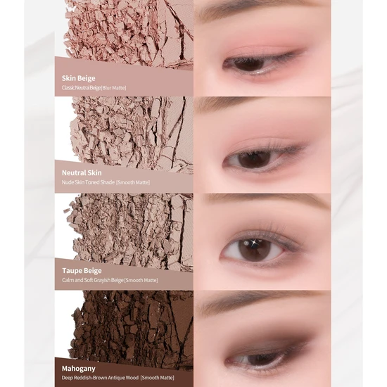 Heart Percent Dote On Mood Eye Palette 08 Neutral Muse Facets