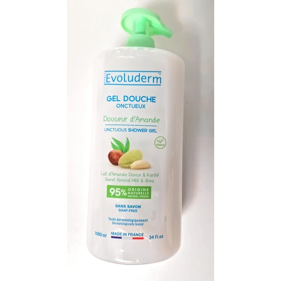 Evoluderm Almond Unctuous Shower Gel 100ml