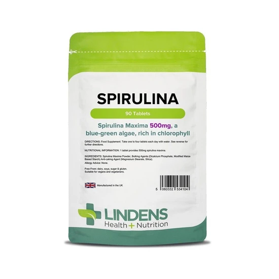 Lindens Spirulina 500mg Tablets 90 Tablets