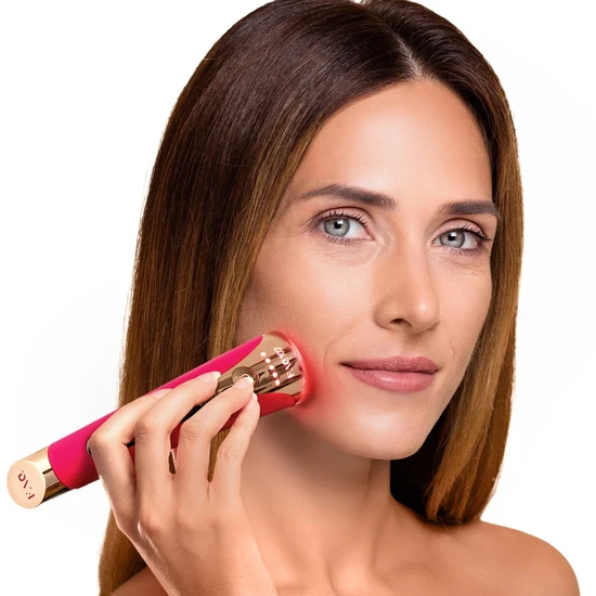 FOREO 102 High-Frequency Red Light Therapy LED Wand Pink Ruby