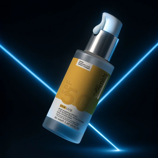 skinChemists Anti-Ageing SPF 50 1% Hyaluronic Acid Day Moisturiser 50ml x 2
