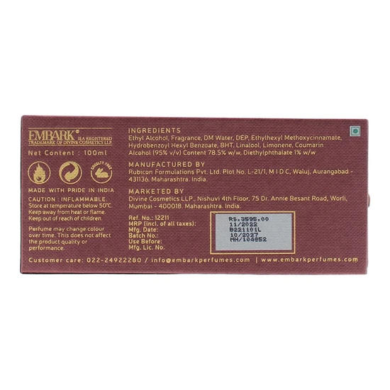 Embark Ananda Eau De Parfum 100ml