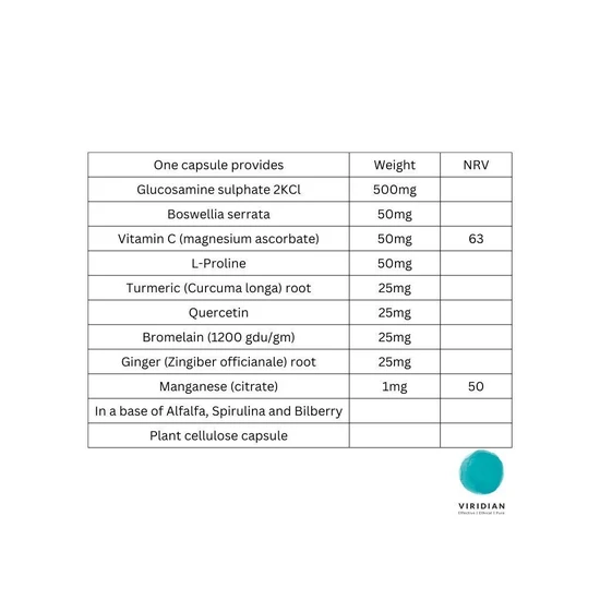 Viridian Joint Complex Capsules 120 Capsules